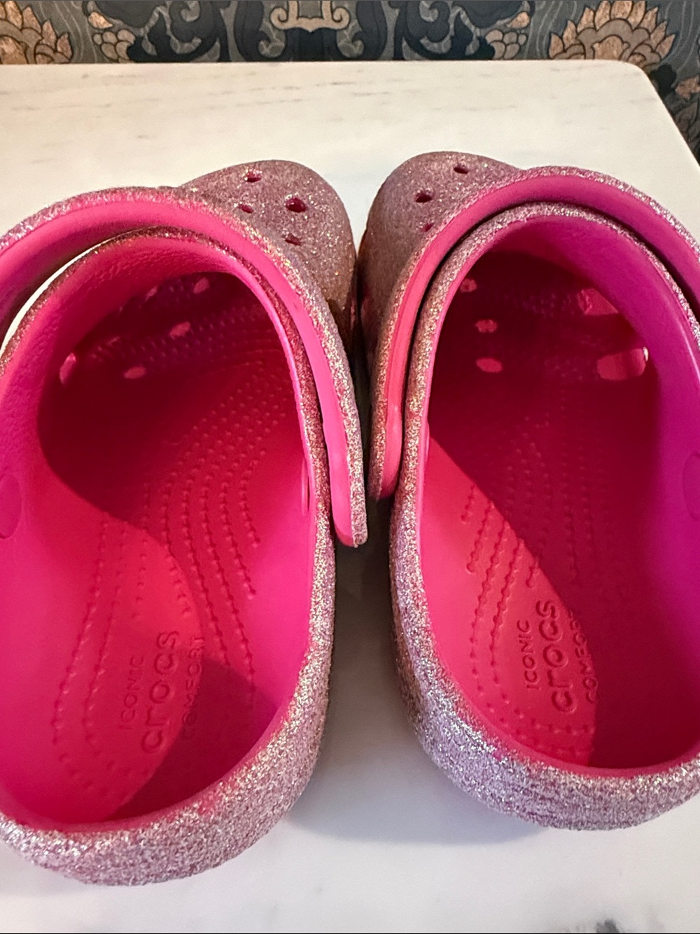 Kids Glitter Pink Sandals - Brand: - Picture 4 of 5